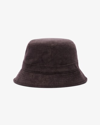 Cappello bucket in velluto a costine