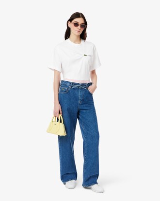 T-shirt oversize in jersey drappeggiato
