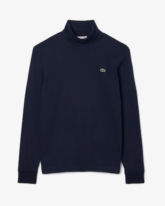 T-shirt con collo alto a maniche lunghe