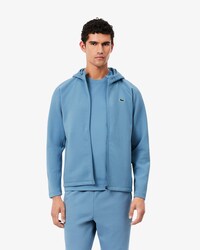 Felpa sportiva elasticizzata con cappuccio e zip