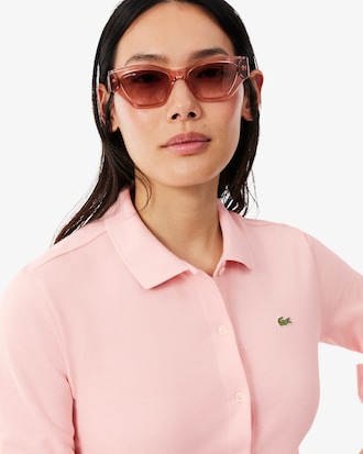 Abito in Petit Piqu&eacute; con cintura e collo a polo