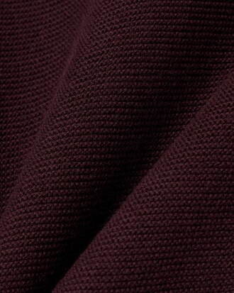 Cardigan a punto muschio in misto cotone e lana