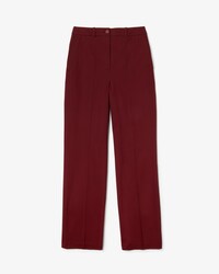 Pantaloni da donna a gamba larga in serge di cotone stretch