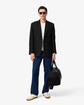 Jeans indaco a 5 tasche dal taglio dritto