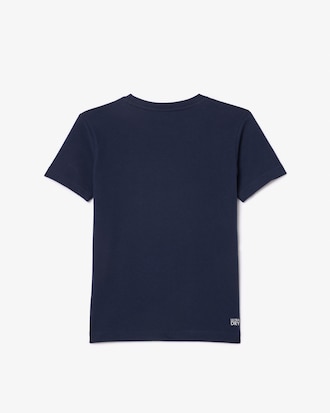 T-shirt da tennis oversize in cotone tecnico