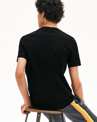 T-shirt unisex in cotone mélange con tasca Lacoste LIVE