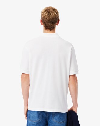 Polo in piqu&eacute; pesante loose fit