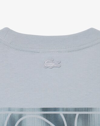 T-shirt in jersey con stampa tennis