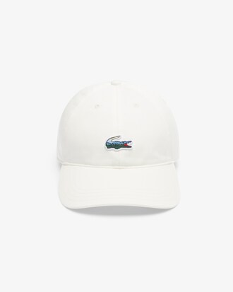 Cappellino in cotone con coccodrillo e paesaggio