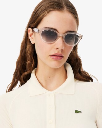 Polo slim fit a maniche lunghe in maglia a coste