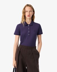 Polo da donna in piqu&eacute; di cotone stretch Lacoste slim fit