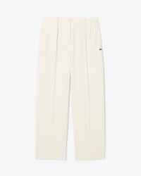 Pantaloni oversize in flanella con pieghe