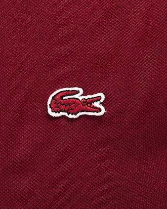 Polo slim fit Lacoste in mini piqu&eacute; di cotone stretch tinta unita