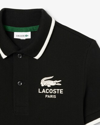 Polo Petit Piqué con collo a righe