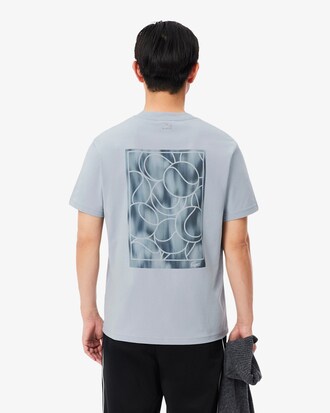 T-shirt in jersey con stampa tennis