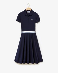 Vestito polo media lunghezza da donna a righe tricolori MADE IN FRANCE