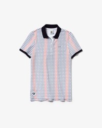 Polo da donna in mini piqu&eacute; stampato Lacoste SPORT French Open