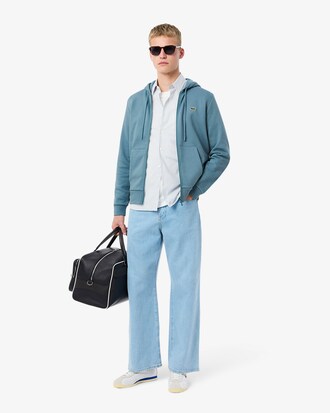 Felpa con cappuccio in pile con zip