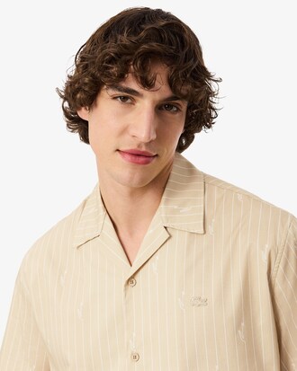 Camicia in twill stampata relaxed fit