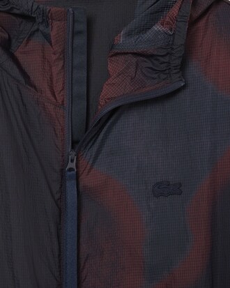Giacca in nylon ripstop con stampa ombré