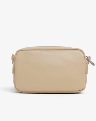 Borsa a tracolla verticale in pelle con monogramma