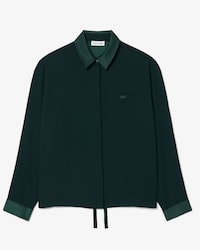 Camicia oversize con dettagli in raso