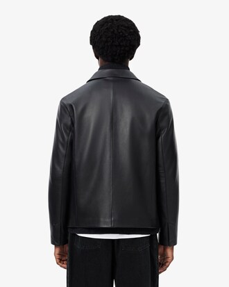 Giacca in pelle cropped
