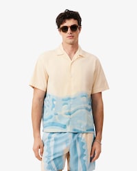 Camicia con coccodrillo a righe relaxed fit