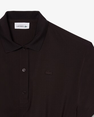 Abito polo plissettato in misto lana