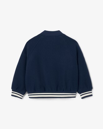 Giacca unisex con stemma in tessuto effetto feltro di lana