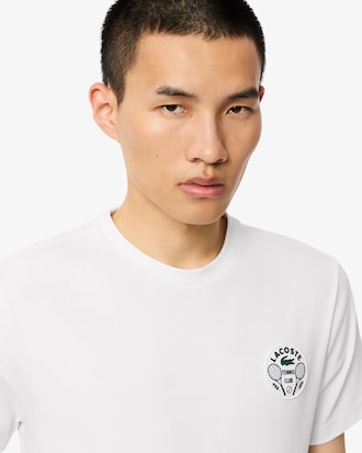 T-shirt da tennis Ultra-Dry con marchio Heritage