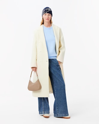 Berretto in lana con coccodrillo jacquard