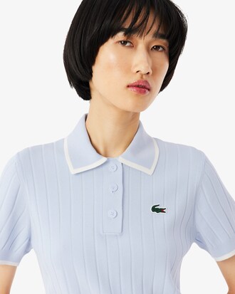 Maglione da golf con colletto a polo a maniche corte