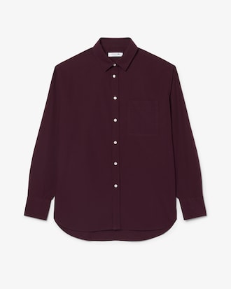 Camicia oversize in popeline di cotone