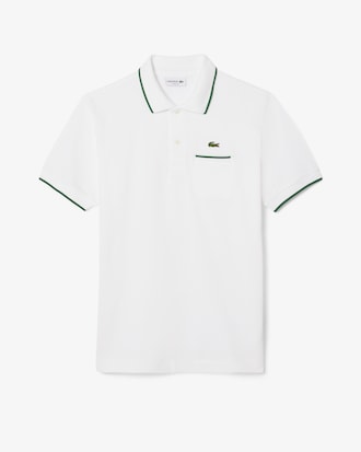 Polo classic fit L.12.12 con tasca e bordi a contrasto