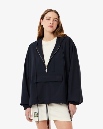Giacca popover oversize in misto lana