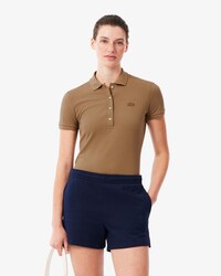 Polo da donna in piqu&eacute; di cotone stretch Lacoste slim fit