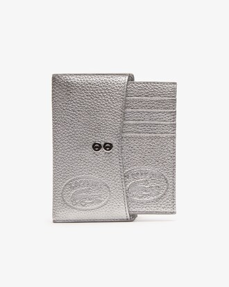 Portafoglio-custodia per cellulare da donna in pelle martellata Croco Crew