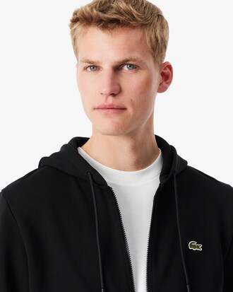 Felpa in tessuto felpato classic fit con zip