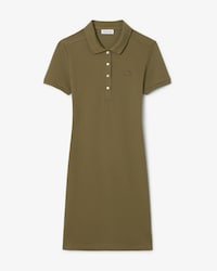 Vestito polo slim fit in mini piqué stretch