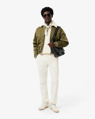 Borsa a tracolla in pelle con chiusura a patella Ossian