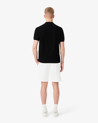 Shorts in tessuto felpato con striscia con logo regular fit