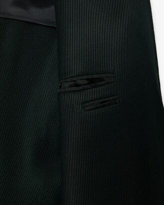 Blazer con collo a scialle in raso Runway