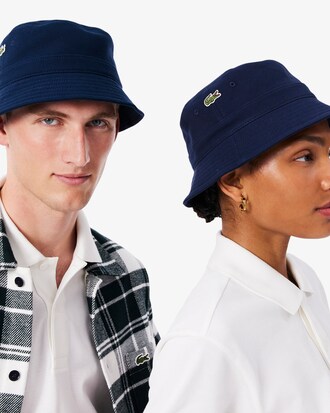 Cappello bucket in piqu&eacute;
