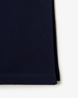 Vestito polo lungo in mini piqué stretch