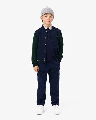 Polo in piqué colorblock