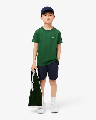 Shorts sportivi in taffetà a rombi