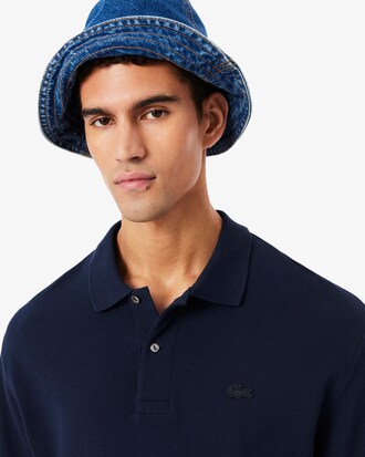 Polo in piqu&eacute; pesante loose fit