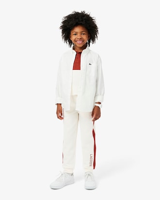 Pantaloni felpati color block