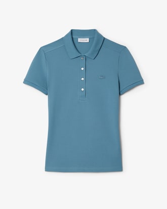 Polo da donna in piqué di cotone stretch Lacoste slim fit